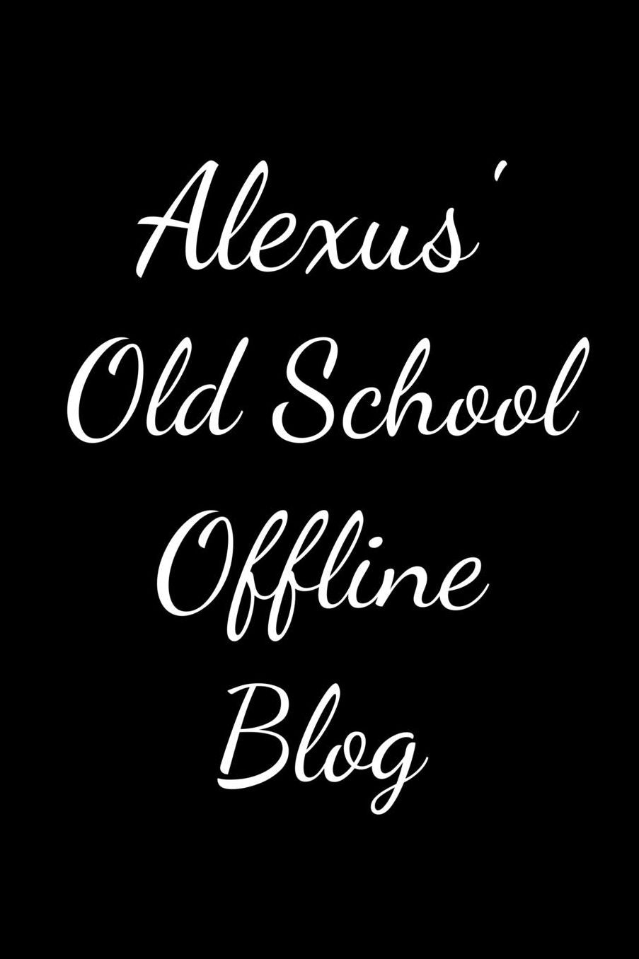 Alexus's Old School Offline Blog: Notebook / Journal / Diary - 6 x 9 inches (15,24 x 22,86 cm), 150 pages.