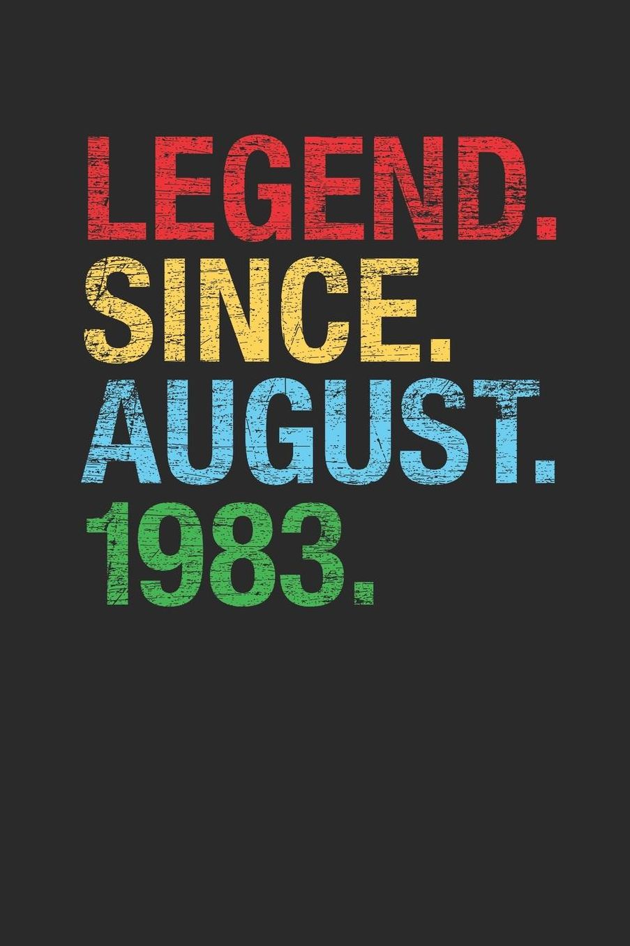 Legend Since August 1983: Blank Lined Notebook / Journal (6 X 9) - 36th years old Birthday Gift and Anniversary Gift for Women and Men