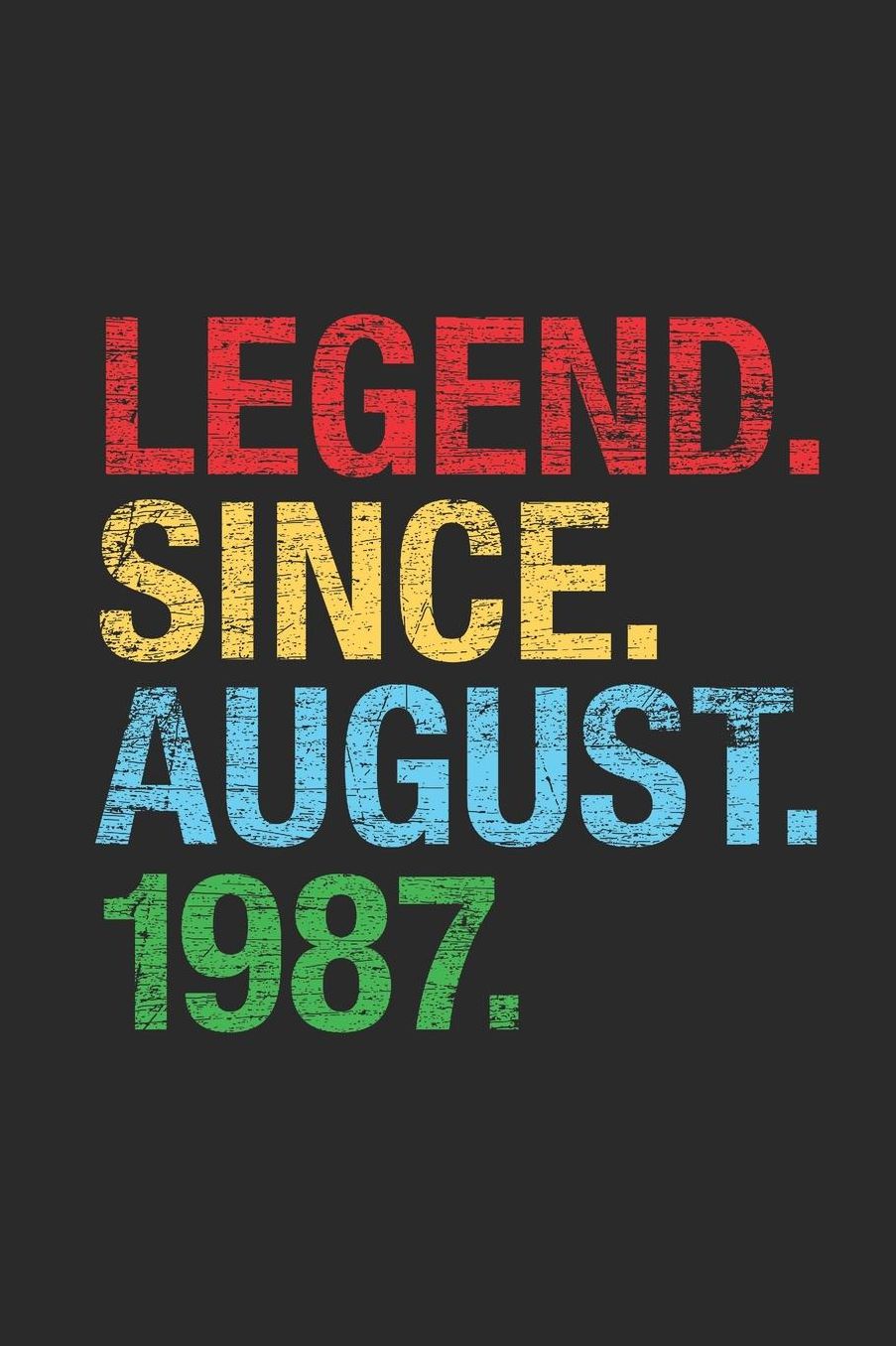 Legend Since August 1987: Blank Lined Notebook / Journal (6 X 9 -120 Pages) - 32nd Birthday Gift Idea