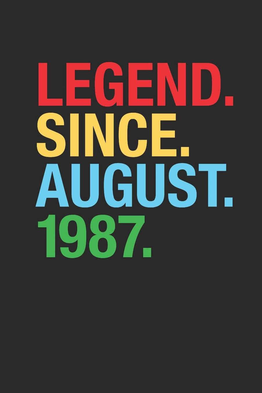 Legend Since August 1987: Small Lined Notebook - 32nd Birthday Gift or 32nd Anniversary Gift Idea
