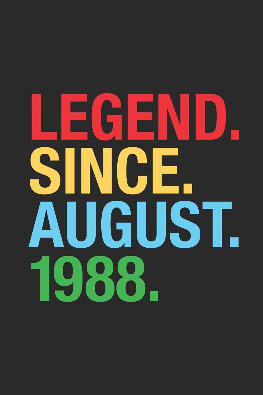 Legend Since August 1988: Dotted Bullet Grid Notebook - Journal 31st Birthday for Woman and Men