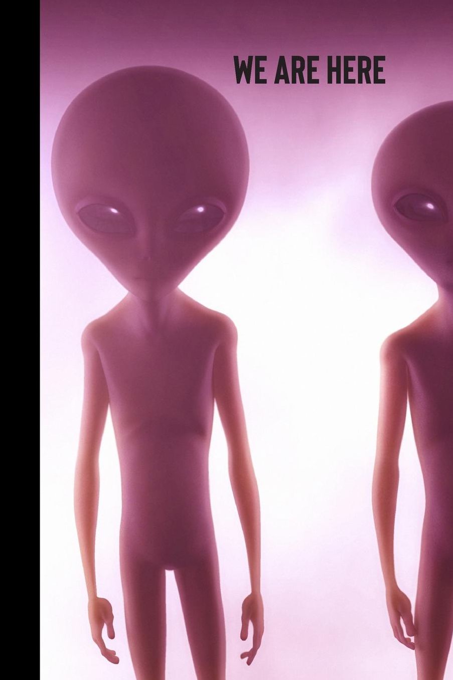 We are here: small lined Alien Notebook / Travel Journal to write in (6'' x 9'') 120 pages