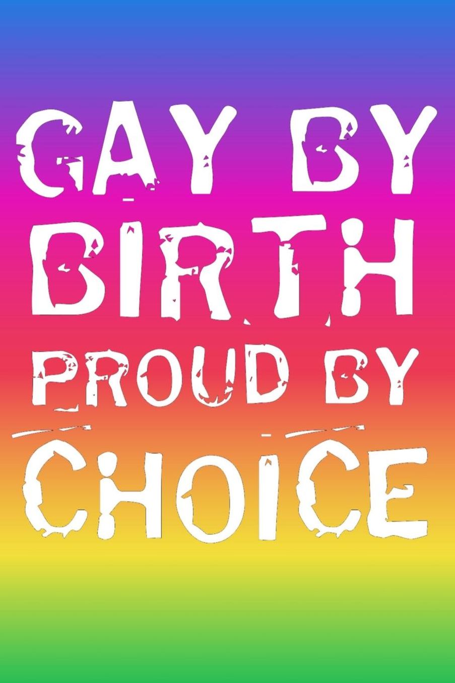 Gay By Birth Proud By Choice: LGBT Lesbian Dating Gift Journal- 102 Customized Pages