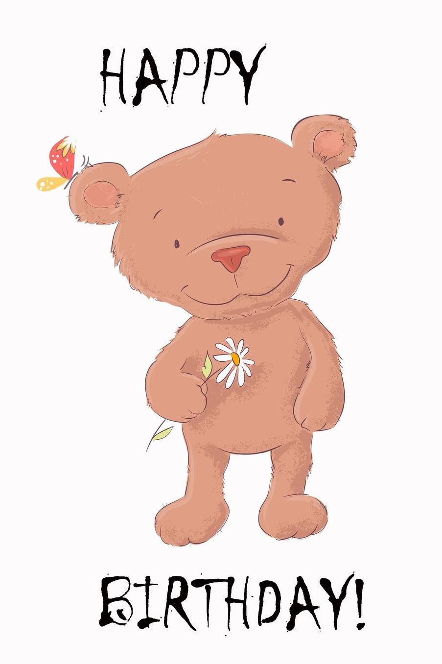 Happy Birthday!: Special Birthday Notebook Journal Diary to write in - little brown bear