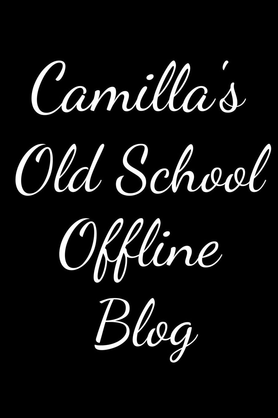 Camilla's Old School Offline Blog: Notebook / Journal / Diary - 6 x 9 inches (15,24 x 22,86 cm), 150 pages.