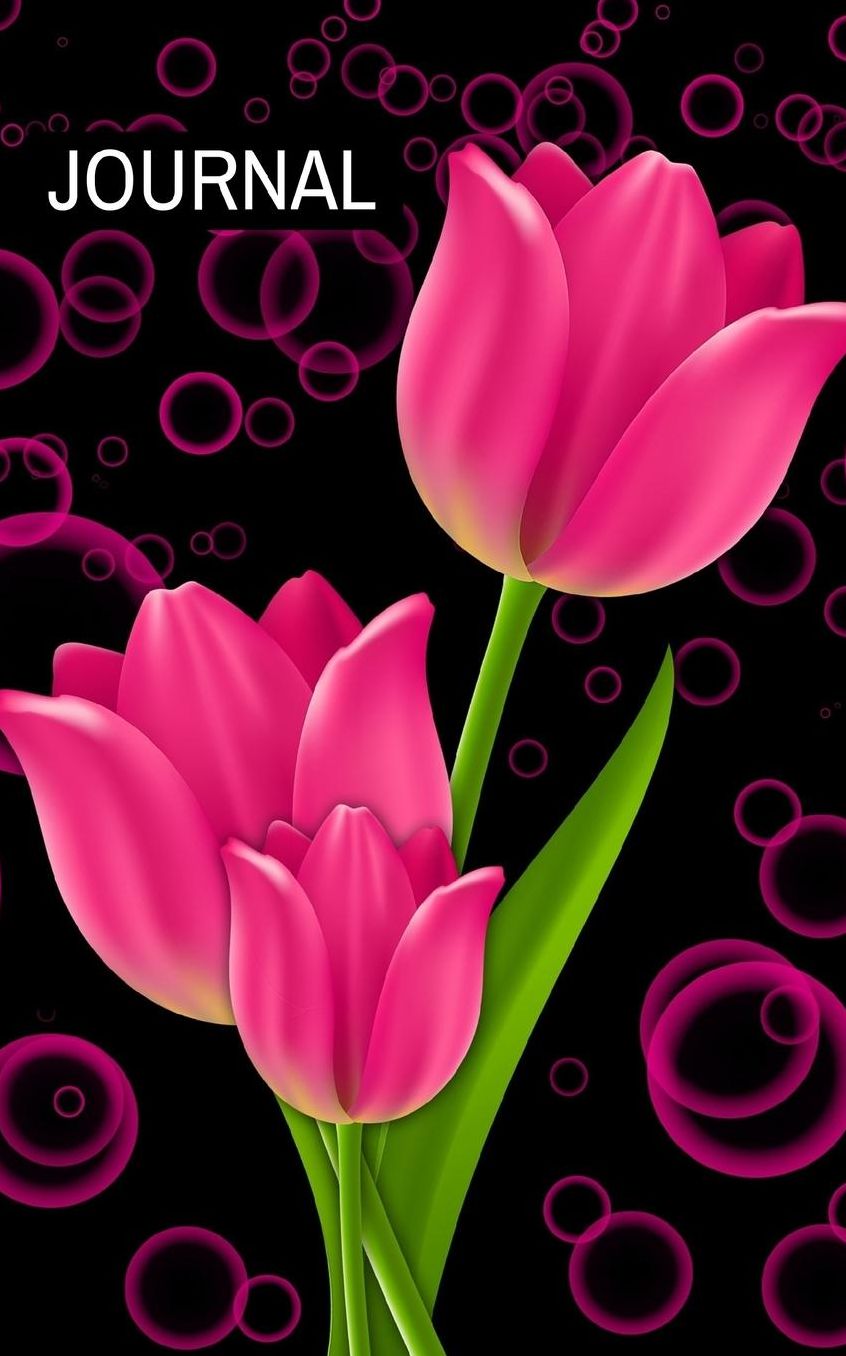 Journal: Tulips; 100 sheets/200 pages; 5" x 8"