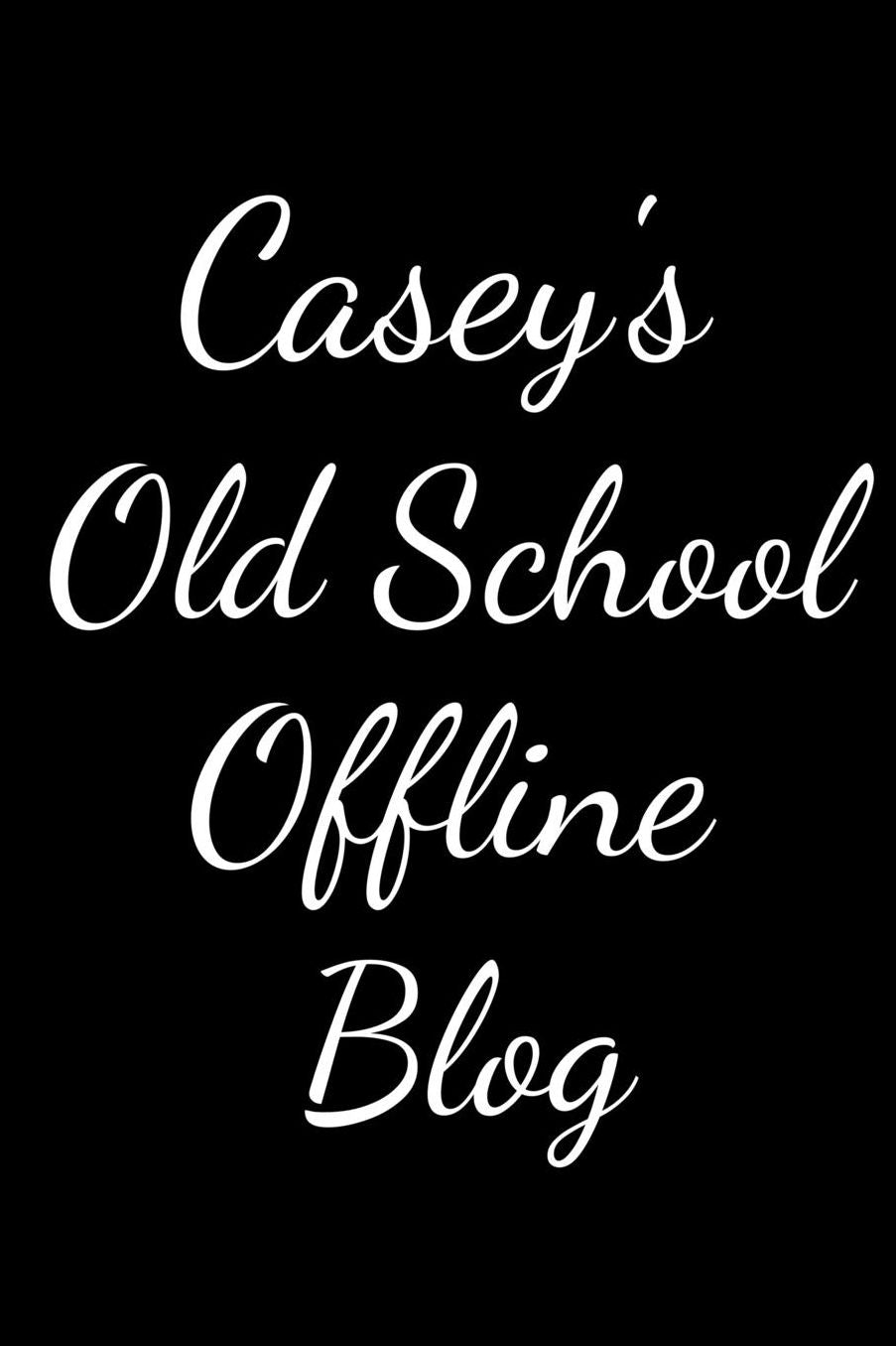 Casey's Old School Offline Blog: Notebook / Journal / Diary - 6 x 9 inches (15,24 x 22,86 cm), 150 pages.