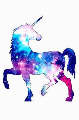 Basic Unicorn: College Ruled Notebook