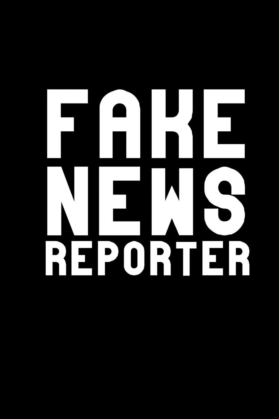 Fake news reporter: Notebook Journal Diary 110 Lined pages