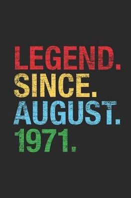 Legend Since August 1971: Graph Ruled Notebook - Journal 48th Birthday for Woman and Men