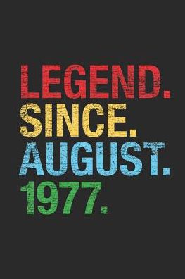 Legend Since August 1977: Graph Paper Notebook / Journal (6 X 9 - 5 Squares per inch - 120 Pages) - 42nd Birthday Gift Idea