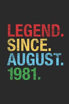 Legend Since August 1981: Graph Ruled Notebook - Journal 38th Birthday for Woman and Men