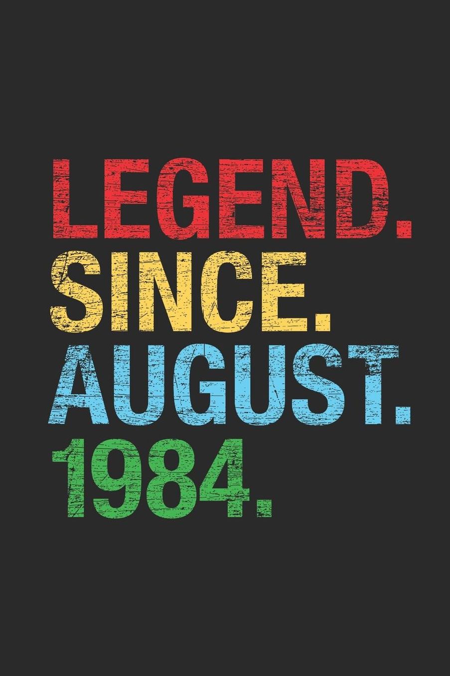 Legend Since August 1984: Graph Paper Journal (6 X 9 - 120 Pages/ 5 Squares per inch) for 35th Birthday Gift Idea for Women and Men