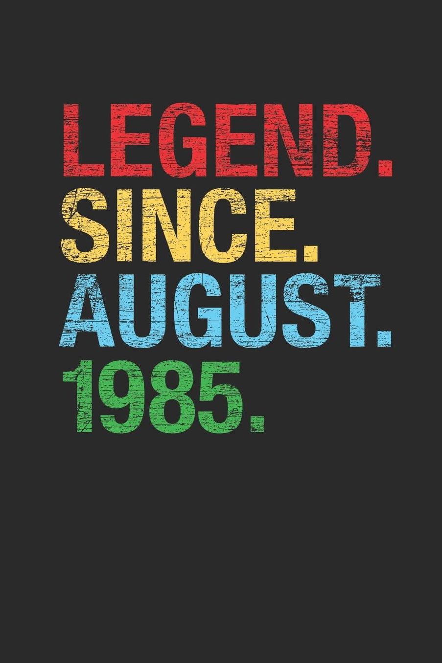 Legend Since August 1985: Graph Paper Notebook - 34th Birthday Gift or 34th Anniversary Gift Idea