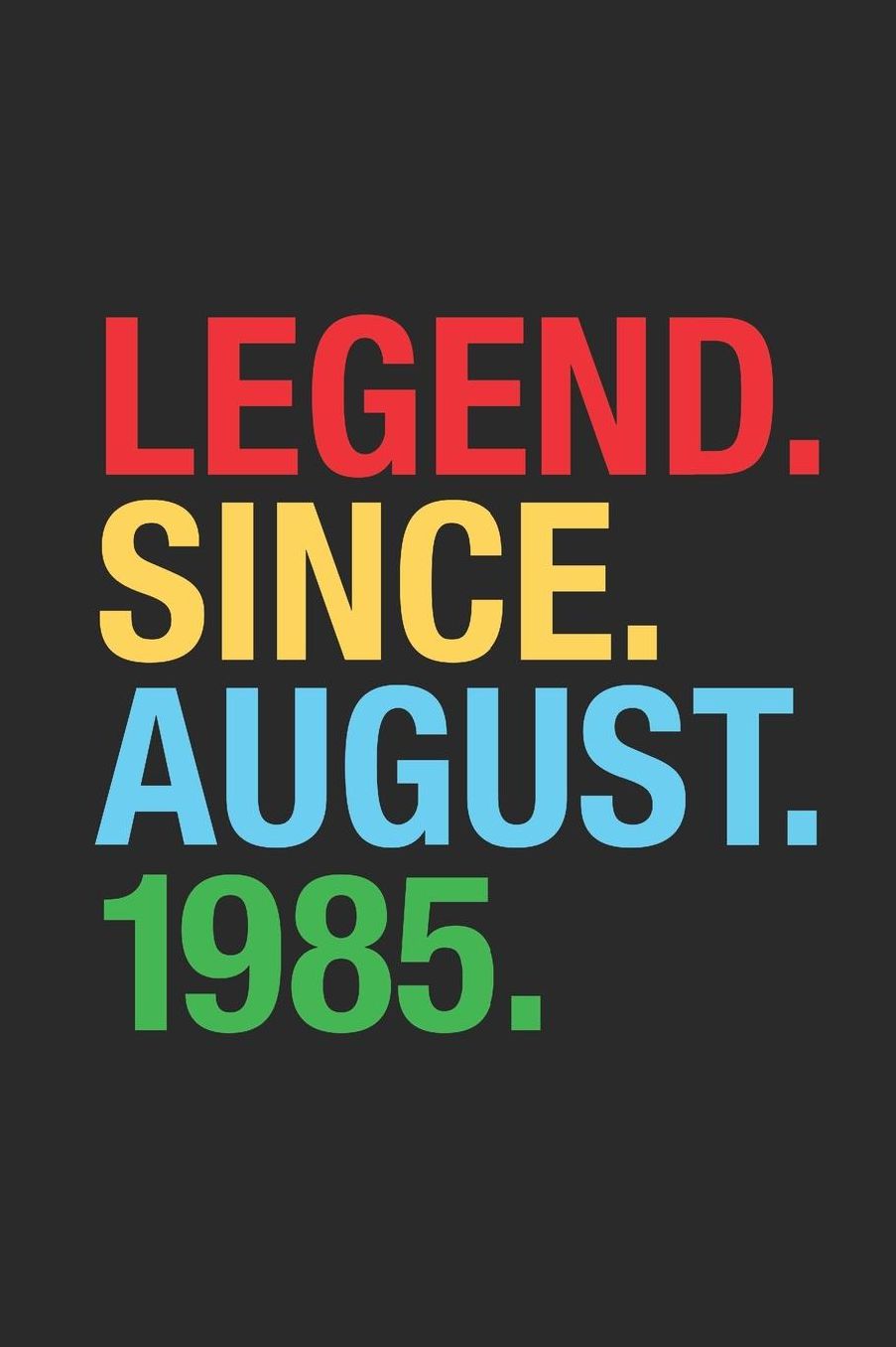Legend Since August 1985: Graph Ruled Notebook / Journal (6 X 9 - 5 X 5 Graph Ruled) - 34th years old Birthday Gift and Anniversary Gift for Women and Men