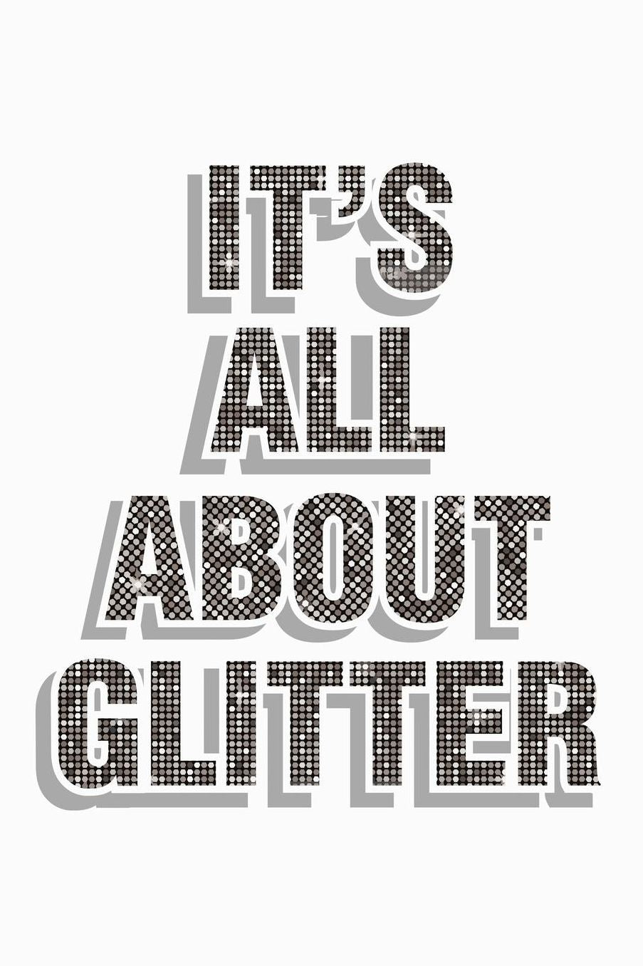 It's All About Glitter: College Ruled Notebook