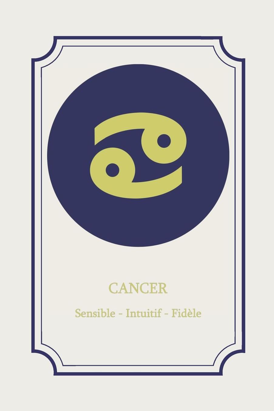 Cancer: Cancer Signe Du Zodiaque Journal Notebook Diary Dot Grid