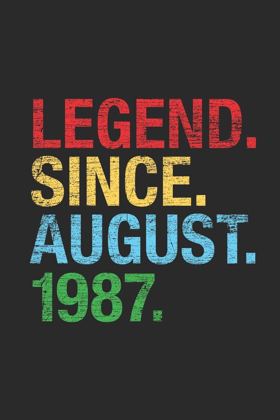 Legend Since August 1987: Graph Paper Notebook / Journal (6 X 9 - 5 Squares per inch - 120 Pages) - 32nd Birthday Gift Idea