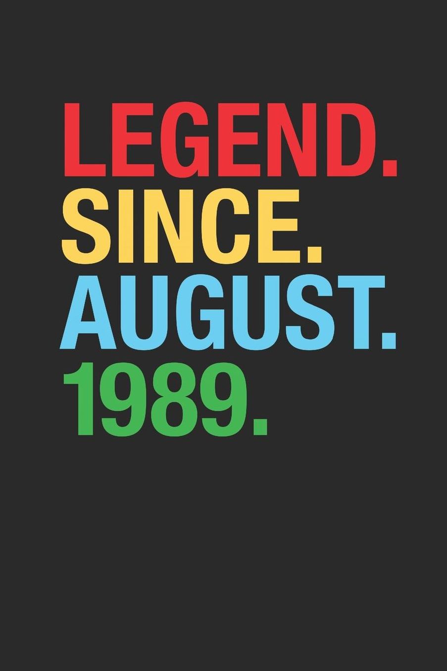 Legend Since August 1989: Graph Paper Notebook / Journal (6 X 9 - 5 Squares per inch - 120 Pages) - 30th Birthday Gift Idea