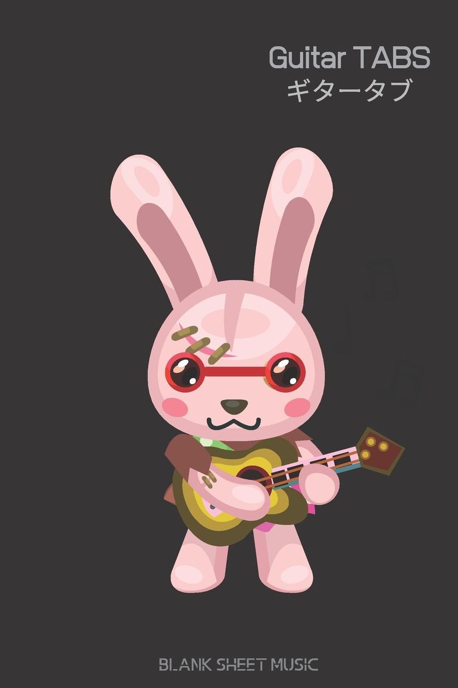 Blank Guitar TABS Anime Themed 120 Pages