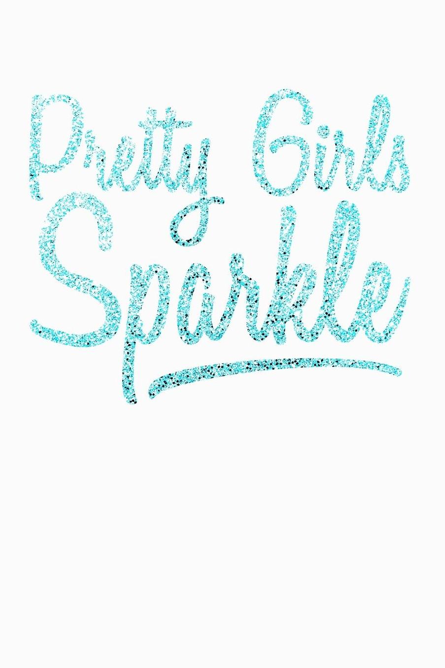 Pretty Girls Sparkle Blue: College Ruled Notebook