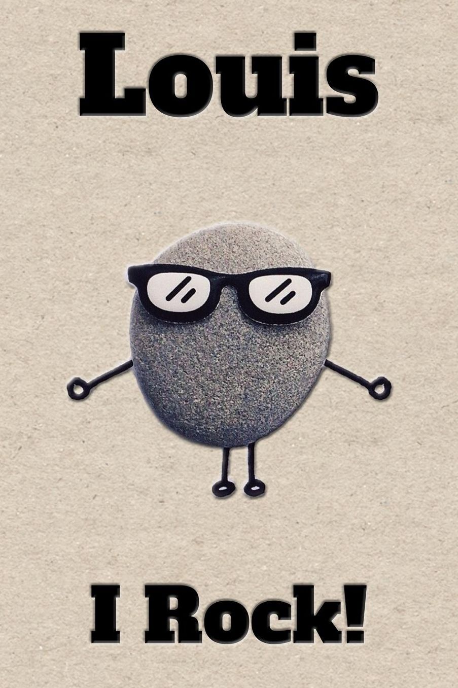 Affirmation Journal Louis I Rock!: A personalized monogram journal just for you!