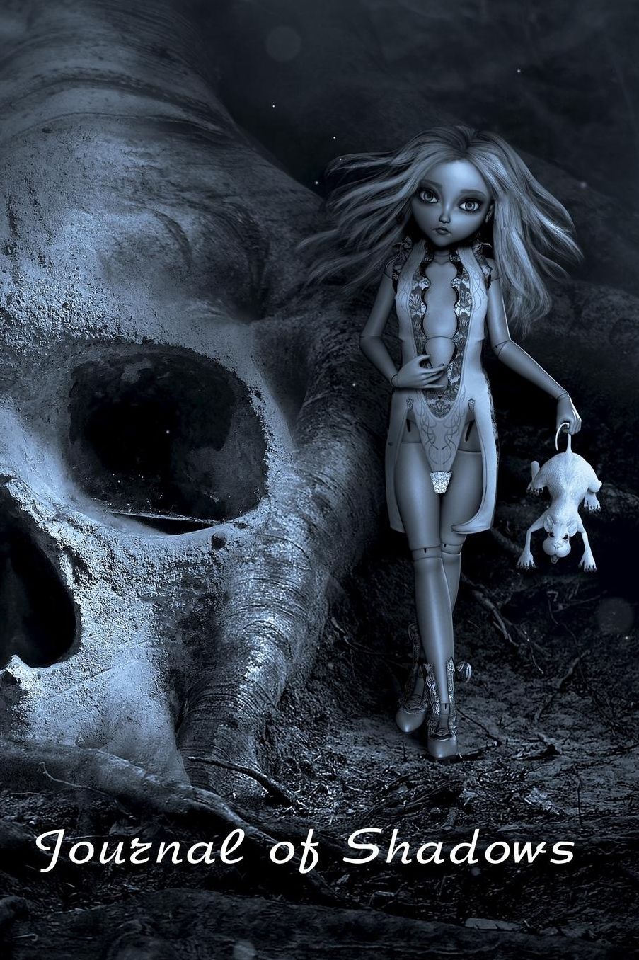A Journal Of Shadows: A page numbered, lined journal with table of contents and spooky theme