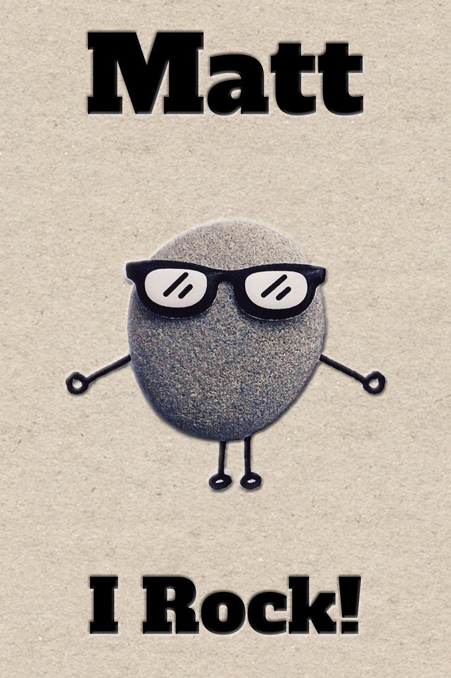 Affirmation Journal Matt I Rock!: A personalized monogram journal just for you!