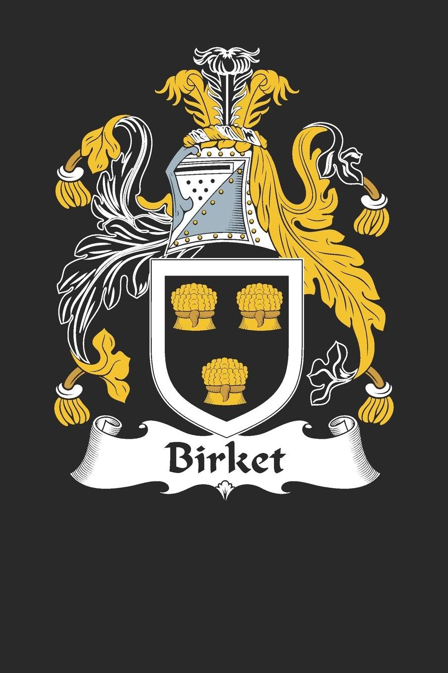 Birket: Birket Coat of Arms and Family Crest Notebook Journal (6 x 9 - 100 pages)