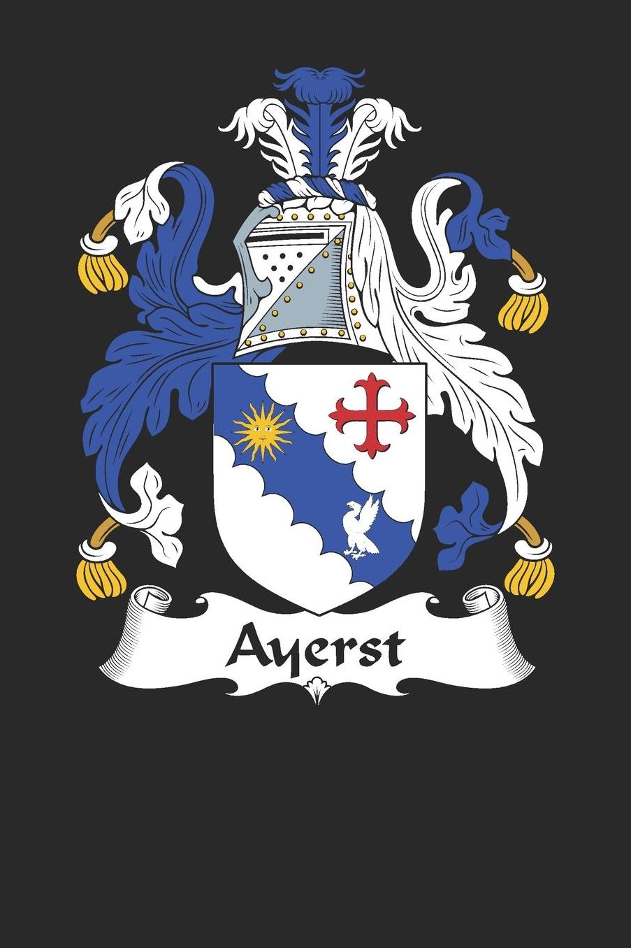 Ayerst: Ayerst Coat of Arms and Family Crest Notebook Journal (6 x 9 - 100 pages)