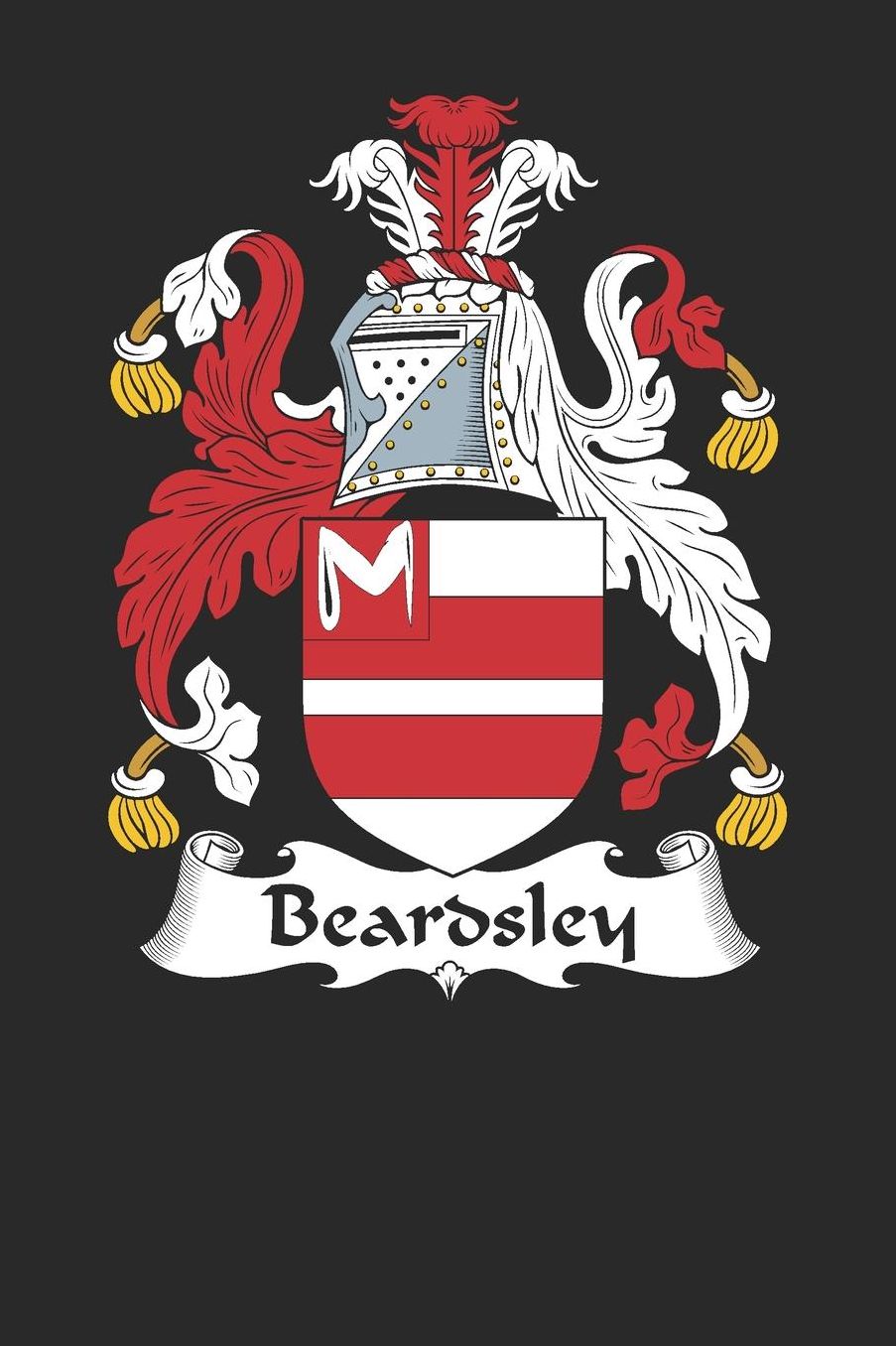 Beardsley: Beardsley Coat of Arms and Family Crest Notebook Journal (6 x 9 - 100 pages)