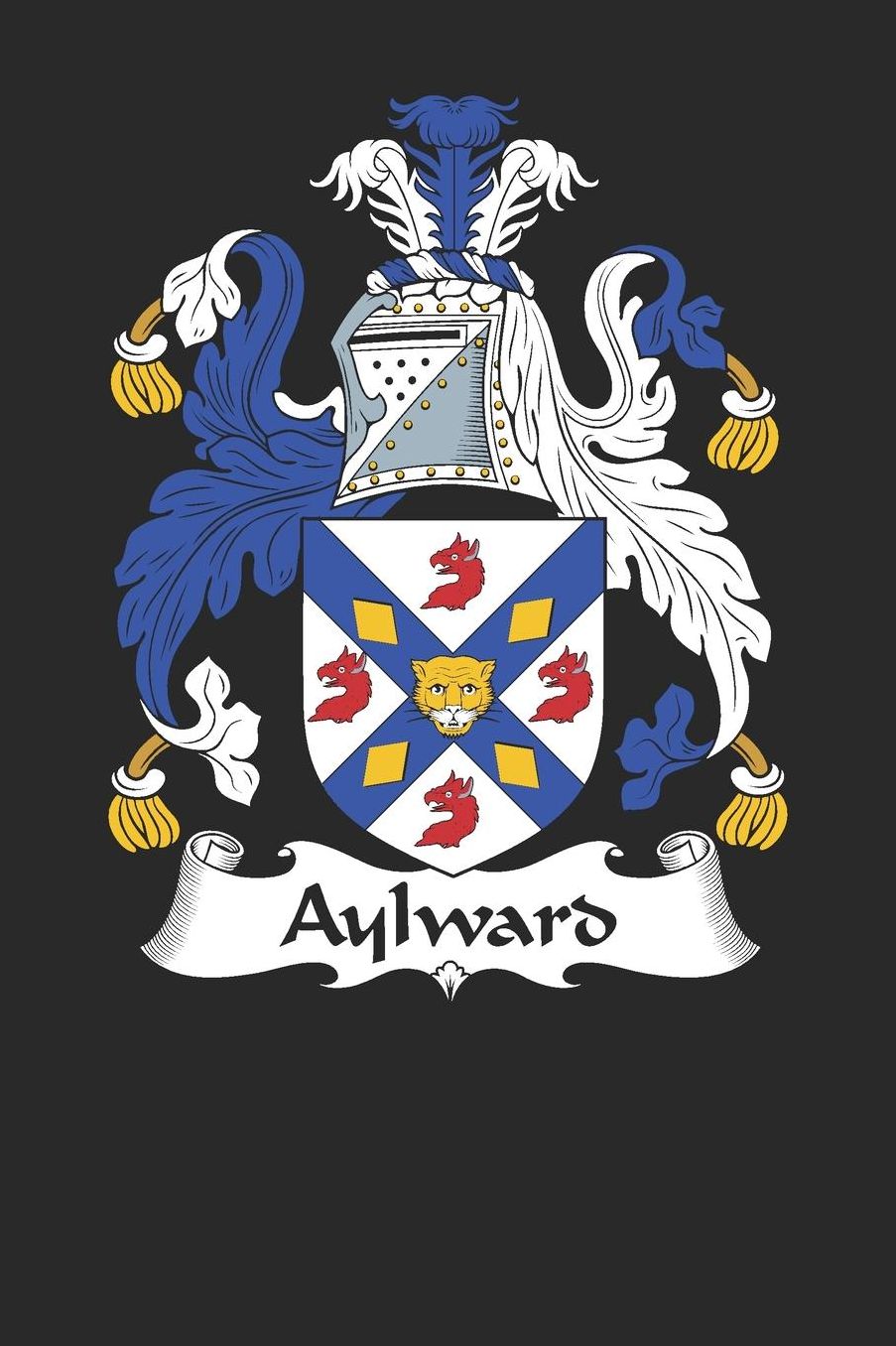 Aylward: Aylward Coat of Arms and Family Crest Notebook Journal (6 x 9 - 100 pages)