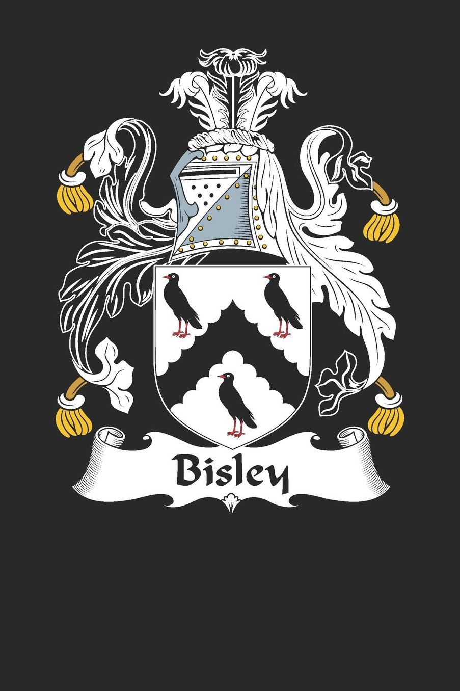 Bisley: Bisley Coat of Arms and Family Crest Notebook Journal (6 x 9 - 100 pages)