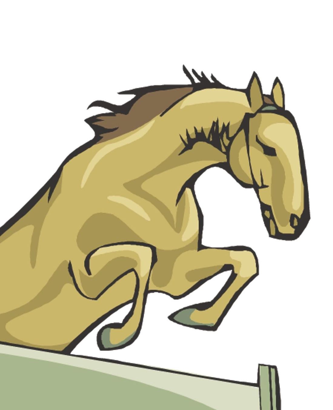 Horse Illustration School Composition Book Equine Free Jumping Horse: Horse Picture Equine Covers Composition Books Notebooks (Notebook, Diary, Blank Book)