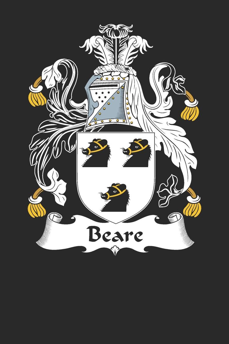 Beare: Beare Coat of Arms and Family Crest Notebook Journal (6 x 9 - 100 pages)