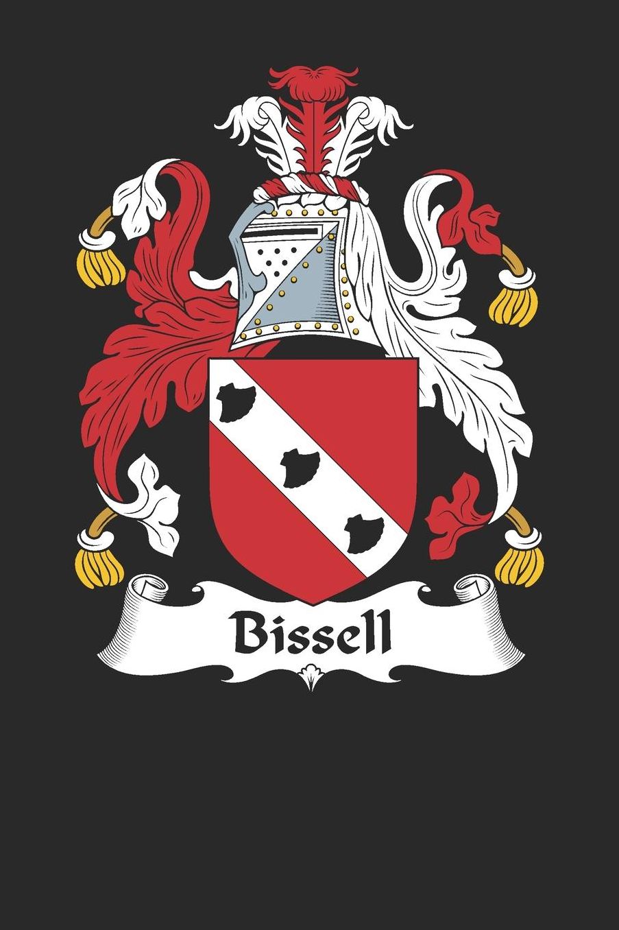 Bissell: Bissell Coat of Arms and Family Crest Notebook Journal (6 x 9 - 100 pages)