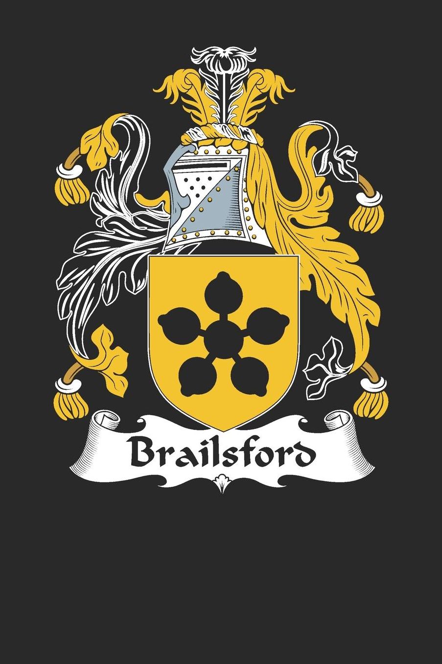 Brailsford: Brailsford Coat of Arms and Family Crest Notebook Journal (6 x 9 - 100 pages)