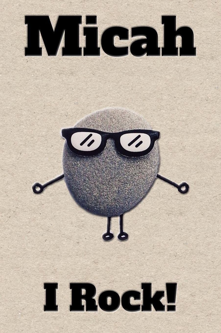 Affirmation Journal Micah I Rock!: A personalized monogram journal just for you!