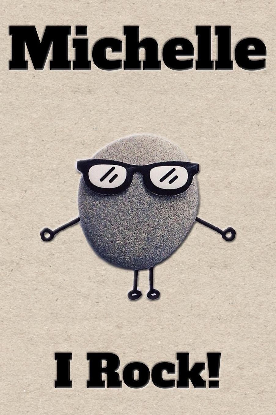 Affirmation Journal Michelle I Rock!: A personalized monogram journal just for you!