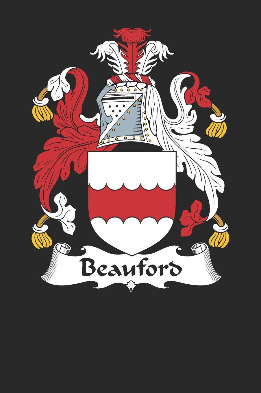 Beauford: Beauford Coat of Arms and Family Crest Notebook Journal (6 x 9 - 100 pages)