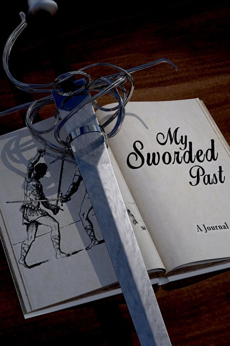 My Sworded Past: A page numbered, lined fencing journal with table of contents