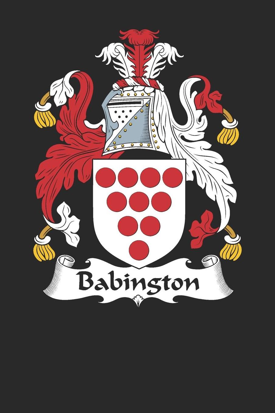 Babington: Babington Coat of Arms and Family Crest Notebook Journal (6 x 9 - 100 pages)