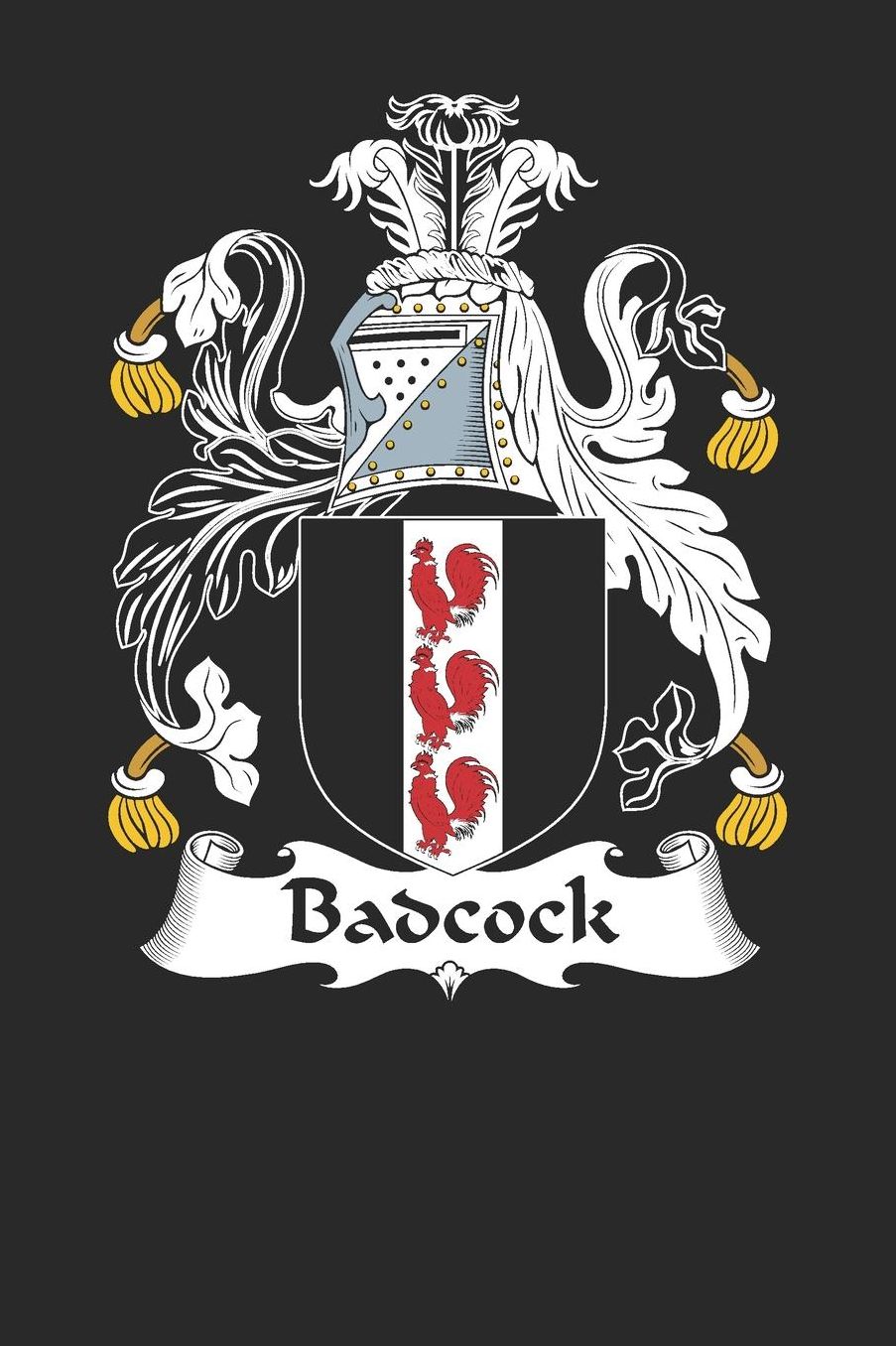 Badcock: Badcock Coat of Arms and Family Crest Notebook Journal (6 x 9 - 100 pages)
