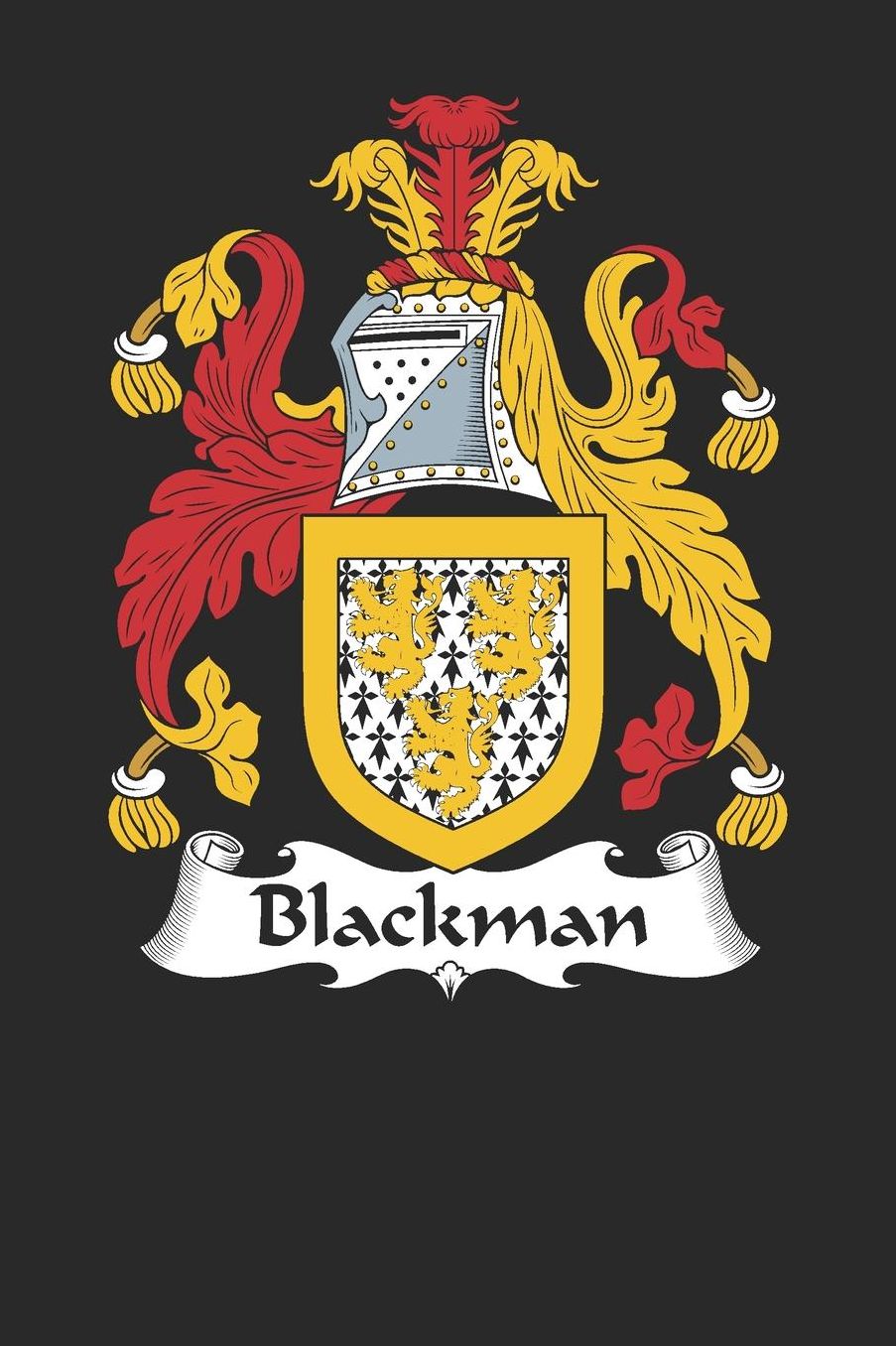 Blackman: Blackman Coat of Arms and Family Crest Notebook Journal (6 x 9 - 100 pages)