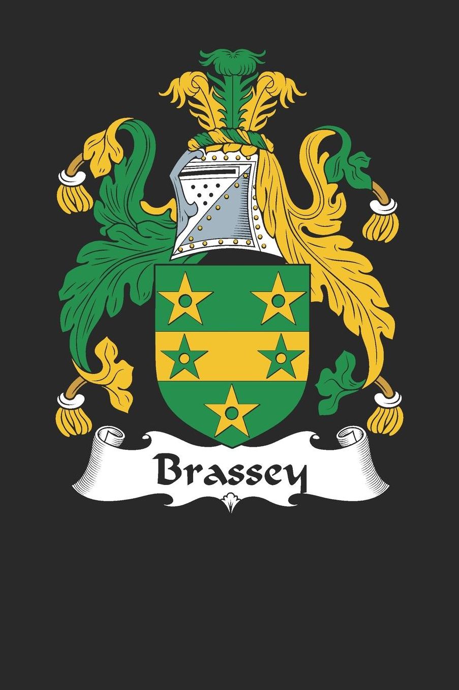 Brassey: Brassey Coat of Arms and Family Crest Notebook Journal (6 x 9 - 100 pages)