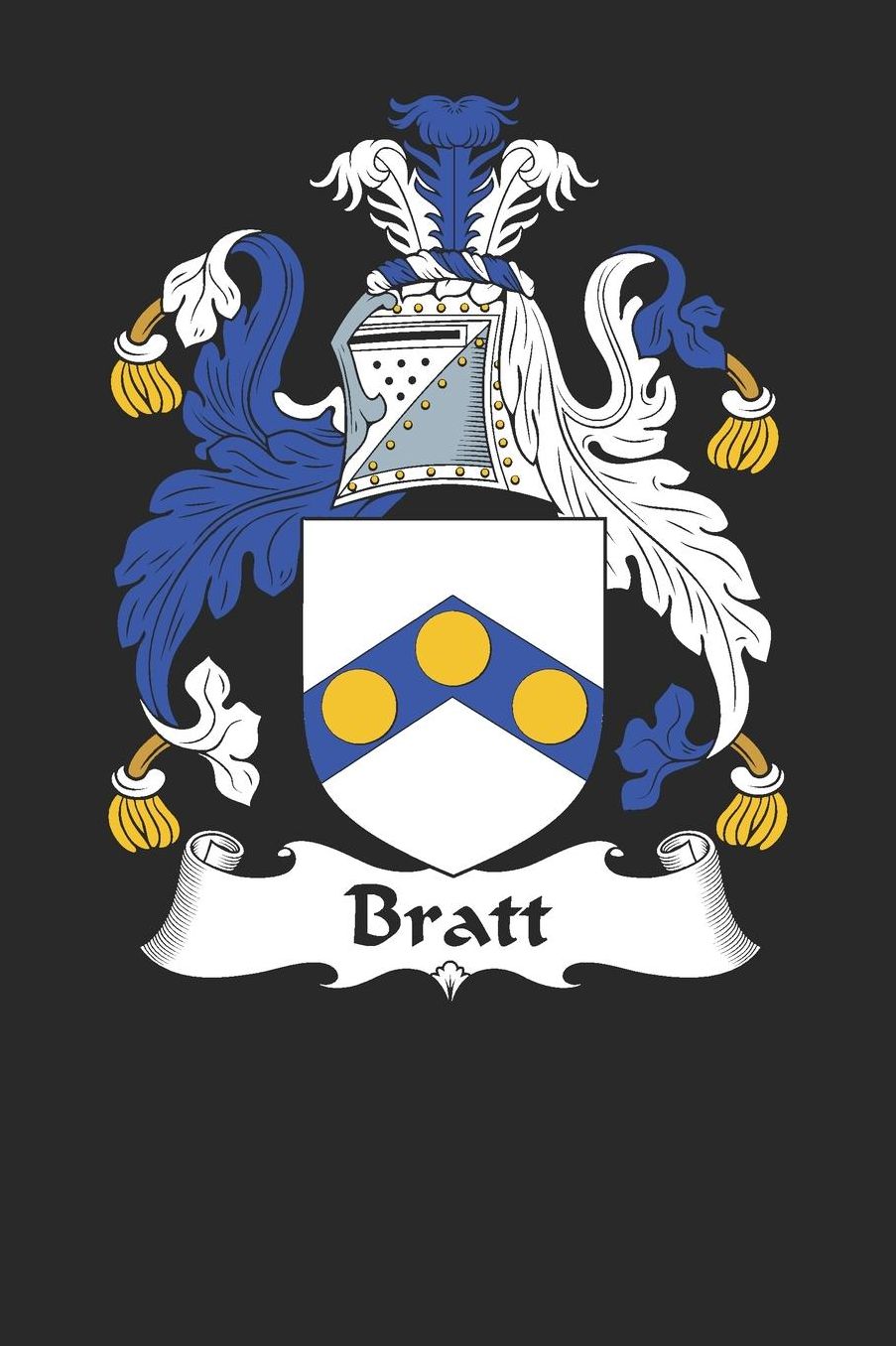 Bratt: Bratt Coat of Arms and Family Crest Notebook Journal (6 x 9 - 100 pages)