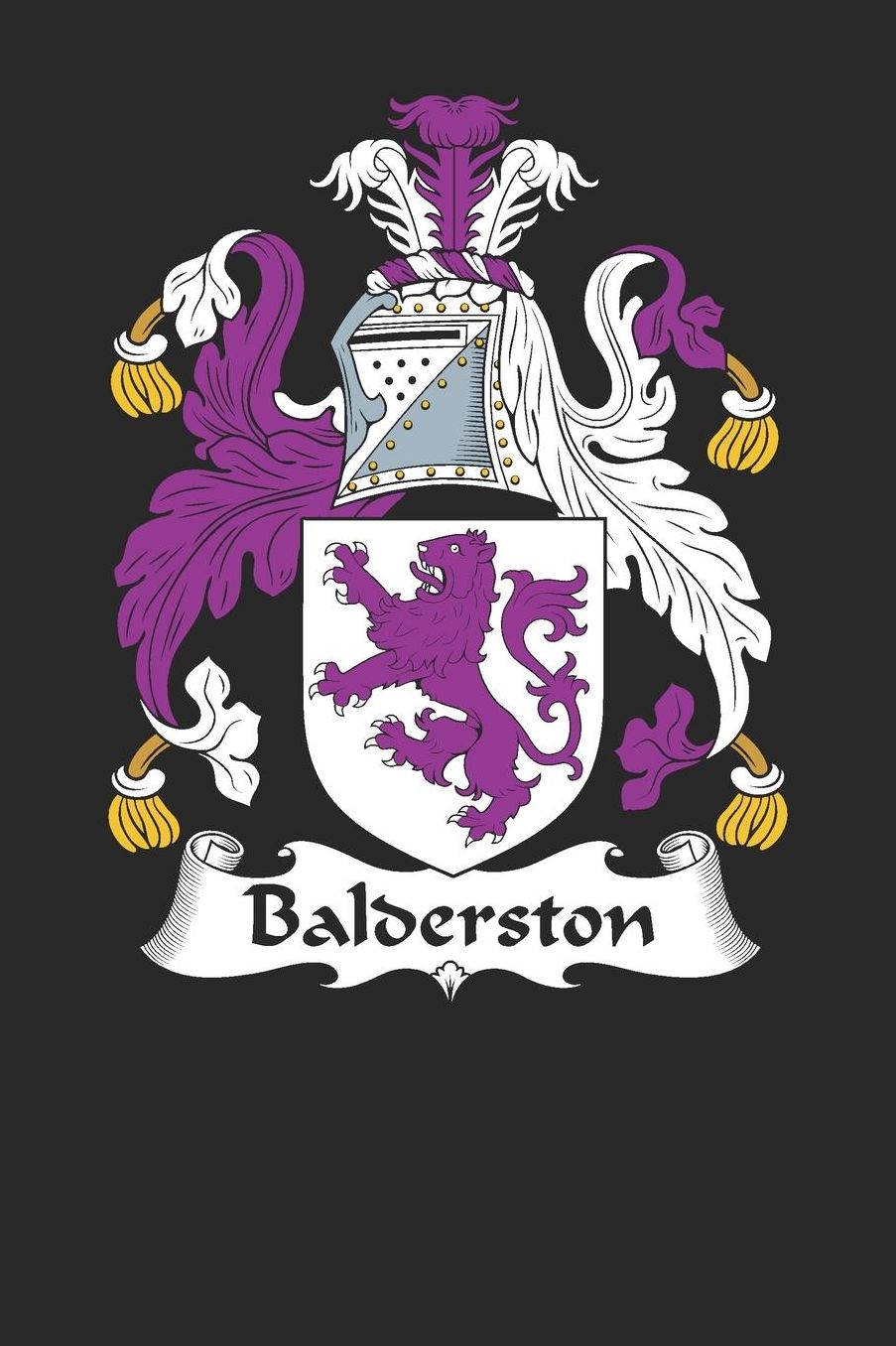 Balderston: Balderston Coat of Arms and Family Crest Notebook Journal (6 x 9 - 100 pages)