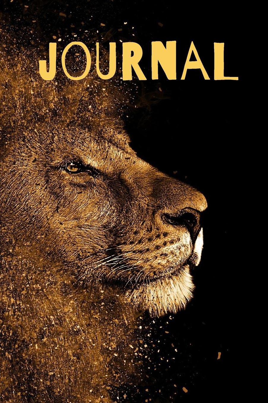 Journal: Lion Blank Lined Notebook to Write In for Students Teens, College, Journaling