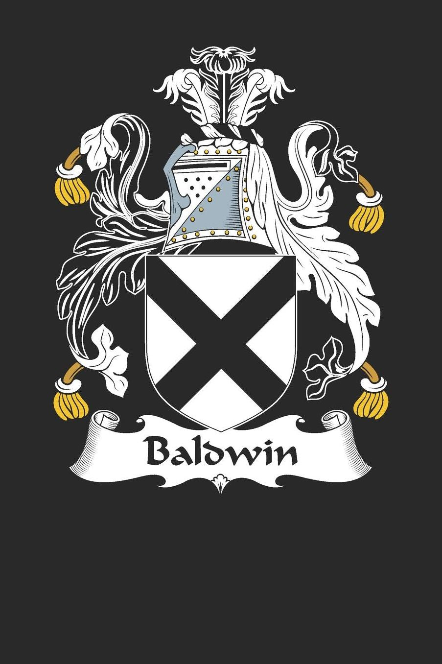 Baldwin: Baldwin Coat of Arms and Family Crest Notebook Journal (6 x 9 - 100 pages)