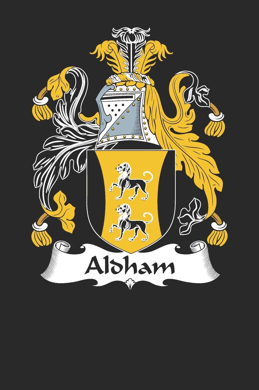 Aldham: Aldham Coat of Arms and Family Crest Notebook Journal (6 x 9 - 100 pages)
